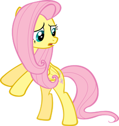 Size: 1280x1361 | Tagged: safe, artist:theonewiththeoctaves, fluttershy, pegasus, pony, dragonshy, g4, my little pony: friendship is magic, bipedal, female, mare, simple background, solo, transparent background, vector