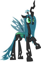 Size: 1024x1568 | Tagged: safe, artist:jessicat0, queen chrysalis, changeling, changeling queen, a canterlot wedding, g4, .svg available, concave belly, female, lanky, raised hoof, simple background, skinny, solo, tall, thin, transparent background, vector