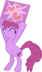 Size: 1024x1768 | Tagged: safe, artist:jessicat0, berry punch, berryshine, earth pony, pony, g4, mmmystery on the friendship express, .svg available, ^^, bipedal, eyes closed, heart, simple background, solo, transparent background, vector