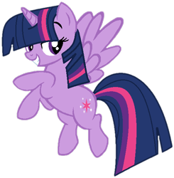 Size: 530x540 | Tagged: safe, artist:beanbases, artist:twilyisbestpone, twilight sparkle, alicorn, pony, g4, base used, female, flying, grin, lidded eyes, mare, pegasus wings, simple background, smiling, solo, transparent background, twilight sparkle (alicorn), wings