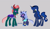 Size: 5096x2924 | Tagged: safe, artist:cookie-ruby, pharynx, princess luna, oc, alicorn, changedling, changeling, changepony, hybrid, pony, g4, alternate hairstyle, changeling oc, concave belly, female, gray background, interspecies offspring, male, mare, next generation, offspring, parent:pharynx, parent:princess luna, parents:lunarynx, ponysona, prince pharynx, simple background, slender, thin, trio