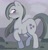 Size: 1963x2048 | Tagged: safe, artist:eltrash_art6, marble pie, earth pony, pony, g4, blushing, cute, eyelashes, female, frown, looking back, marblebetes, mare, outdoors, profile, raised hoof, raised leg, rock, rock farm, signature, solo, standing on two hooves