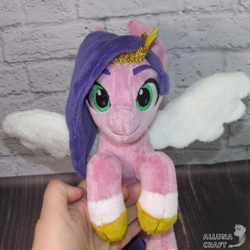 Size: 1200x1200 | Tagged: safe, artist:allunacraft, pipp petals, pony, g5, irl, photo, plushie, solo