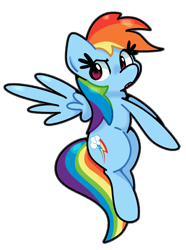 Size: 668x900 | Tagged: safe, artist:kindakismet, rainbow dash, pegasus, pony, g4, female, flying, mare, open mouth, simple background, solo, spread wings, transparent background, wings