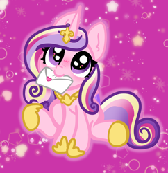 Size: 3464x3576 | Tagged: safe, artist:nootaz, princess cadance, alicorn, pony, g4, blushing, crown, cute, cutedance, daaaaaaaaaaaw, envelope, female, hoof shoes, jewelry, letter, love letter, mail, mare, mouth hold, regalia, solo