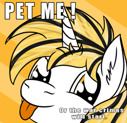 Size: 2982x2902 | Tagged: safe, oc, oc only, oc:srok, pony, :p, meme, solo, text, tongue out