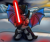 Size: 4123x3480 | Tagged: safe, oc, oc only, bat pony, pony, armor, dark jedi, lightsaber, mountain, sith, sky, solo, star wars, stars, sunset, weapon