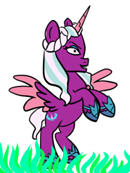 Size: 768x1024 | Tagged: safe, artist:wrath-marionphauna, opaline arcana, alicorn, pony, g5, base used, solo