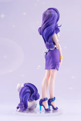 Size: 667x1000 | Tagged: safe, kotobukiya, rarity, human, pony, unicorn, g4, female, horn, human ponidox, humanized, kotobukiya rarity, rear view, self paradox, self ponidox