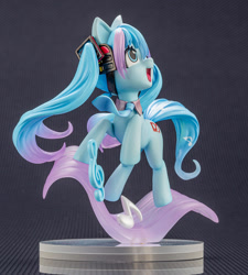 Size: 900x1000 | Tagged: safe, kotobukiya, pony, anime, female, hatsune miku, kotobukiya hatsune miku pony, music notes, open mouth, open smile, ponified, smiling, solo, vocaloid