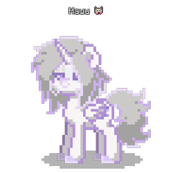 Size: 400x400 | Tagged: safe, oc, oc only, oc:mawu, alicorn, pony, pony town, digital art, female, mare, pixel art, simple background, solo, transparent background