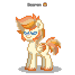 Size: 400x400 | Tagged: safe, oc, oc only, oc:daeron, pegasus, pony, pony town, digital art, male, pegasus oc, pixel art, simple background, solo, transparent background