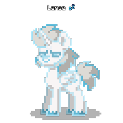 Size: 400x400 | Tagged: safe, oc, oc only, oc:lanceblue, pegasus, pony, pony town, digital art, pegasus oc, pixel art, simple background, solo, transparent background