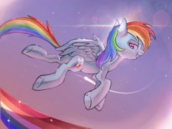 Size: 2048x1536 | Tagged: safe, artist:g5p7r, rainbow dash, pegasus, pony, g4, female, flying, mare, solo