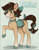 Size: 945x1202 | Tagged: safe, artist:marsminer, oc, oc only, oc:seafoam, horse, bow, choker, female, hair bow, mare, not cocoa (wild manes), raised hoof, saddle, smiling, solo, tack, tail, wild manes, wild manes oc