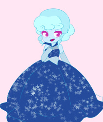 Size: 1280x1519 | Tagged: safe, artist:qsky, oc, oc:jemima sparkle, oc:jemimasparkle, human, equestria girls, g4, clothes, cute, dress, evening gloves, gala dress, gloves, gown, long gloves, ocbetes, open mouth, open smile, smiling