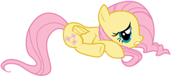 Size: 900x404 | Tagged: safe, artist:landboom, fluttershy, pegasus, pony, g4, female, mare, simple background, solo, transparent background, vector