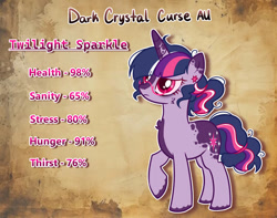 Size: 1006x794 | Tagged: safe, artist:mimaoartz, twilight sparkle, pony, unicorn, g4, glasses, solo, unicorn twilight