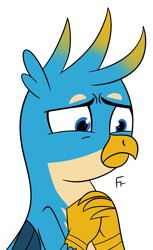 Size: 1641x2685 | Tagged: safe, artist:frownfactory, gallus, griffon, g4, male, simple background, solo, transparent background