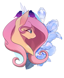 Size: 4969x6001 | Tagged: safe, artist:aha-bleppers, fluttershy, bird, pegasus, pony, g4, blue eyes, pink hair, pink mane, solo, yellow coat