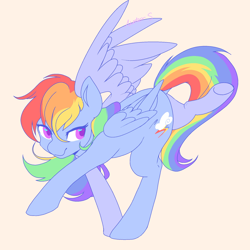 Size: 1800x1800 | Tagged: safe, artist:meteor s, rainbow dash, pegasus, pony, g4, female, mare, solo, yoga