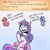 Size: 2166x2166 | Tagged: safe, artist:overlordneon, princess flurry heart, oc, oc:dusk eclipse, oc:nova dawn, alicorn, pony, unicorn, semi-anthro, g4, adopted offspring, ask, concave belly, cousins, dialogue, female, gradient background, hoof shoes, horn, magical lesbian spawn, male, mare, offspring, older, older flurry heart, open mouth, open smile, parent:sunset shimmer, parent:twilight sparkle, parents:sunsetsparkle, peytral, princess shoes, smiling, solo, stallion, tumblr