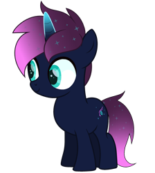 Size: 3758x4195 | Tagged: safe, artist:ramixe dash, oc, oc only, oc:osiris eclipse, pony, unicorn, g4, g5, g5 to g4, generation leap, horn, male, simple background, solo, stallion, transparent background