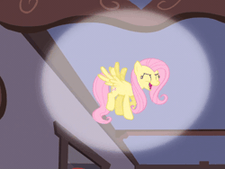 Size: 600x450 | Tagged: safe, edit, edited screencap, screencap, fluttershy, pegasus, pony, filli vanilli, g4, season 4, animated, cropped, cute, dancing, eyes closed, female, flying, gif, happy, loop, shyabetes, solo