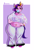 Size: 5324x7804 | Tagged: safe, artist:zendora, pipp petals, pegasus, anthro, g5, absurd resolution, adipipp, bbw, belly button, belly piercing, bracelet, bubblegum, chubby, clothes, diadem, ear piercing, eyebrows, fat, female, food, gum, hand on hip, headband, jewelry, midriff, pants, passepartout, piercing, pipp is chubby, pipp is short, regalia, see-through, see-through shirt, shirt, shortstack, signature, solo, the ass was fat, thicc thighs, thick, wide hips