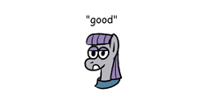 Size: 1300x650 | Tagged: safe, artist:zoeyhorse, part of a set, maud pie, earth pony, pony, g4, bust, divorce, female, good, lidded eyes, mare, part of a series, simple background, solo, white background