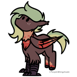 Size: 3000x3000 | Tagged: safe, artist:purple wingshade, part of a set, oc, oc only, oc:terracotta, hippogriff, pony, simple background, solo, transparent background