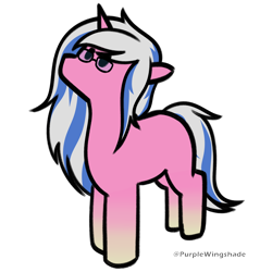 Size: 3000x3000 | Tagged: safe, artist:purple wingshade, part of a set, oc, oc only, oc:alto legato, pony, unicorn, horn, simple background, solo, transparent background