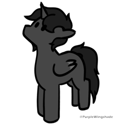 Size: 3000x3000 | Tagged: safe, artist:purple wingshade, part of a set, oc, oc only, oc:halo, alicorn, pegasus, pony, unicorn, horn, simple background, solo, transparent background