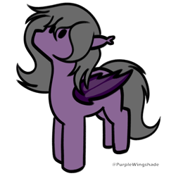 Size: 3000x3000 | Tagged: safe, artist:purple wingshade, part of a set, oc, oc only, oc:eerie shrine, bat pony, pony, simple background, solo, transparent background