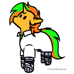 Size: 3000x3000 | Tagged: safe, artist:purple wingshade, oc, oc only, oc:dr. carrot, pony, unicorn, horn, simple background, solo, transparent background