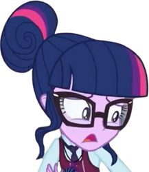 Size: 827x952 | Tagged: safe, edit, edited screencap, editor:mrtoonlover83, screencap, sci-twi, twilight sparkle, human, equestria girls, g4, my little pony equestria girls: friendship games, background removed, clothes, crystal prep academy uniform, female, magic capture device, not a vector, school tie, school uniform, schoolgirl, simple background, solo, transparent background, uniform