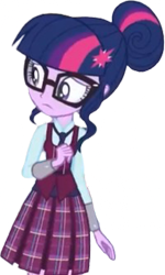 Size: 1508x2520 | Tagged: safe, edit, edited screencap, editor:mrtoonlover83, screencap, sci-twi, twilight sparkle, human, equestria girls, g4, my little pony equestria girls: friendship games, background removed, clothes, crystal prep academy uniform, female, not a vector, school tie, school uniform, schoolgirl, simple background, solo, transparent background, uniform