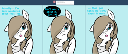 Size: 3844x1635 | Tagged: safe, artist:mayiamaru, oc, oc only, oc:mayia, pegasus, pony, ask mayia, female, mare, one ear down, solo