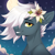 Size: 2000x2000 | Tagged: safe, artist:ynery, oc, oc only, oc:tempest streamrider, pegasus, pony, bust, commission, cute, ear fluff, flower, looking at you, male, moon, night, portrait, smiling, solo, stallion