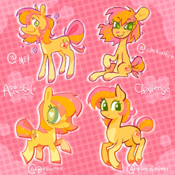 Size: 1260x1260 | Tagged: safe, artist:regenko, oc, oc only, unnamed oc, earth pony, pony, g4, earth pony oc, style emulation