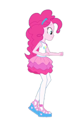 Size: 1012x1492 | Tagged: safe, artist:blockslikepl, edit, edited screencap, screencap, pinkie pie, human, equestria girls, g4, background removed, clothes, female, rah rah skirt, simple background, skirt, solo, tights, transparent background