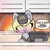 Size: 4096x4096 | Tagged: safe, artist:sodapop sprays, part of a set, derpy hooves, pegasus, pony, series:derpy can't catch a break, g4, blushing, cash register, clothes, cute, derpabetes, ear fluff, fast food, fire, food, hat, mcdonald's, meme, part of a series, simple background, solo, text, this will not end well, uniform, uniform hat, working