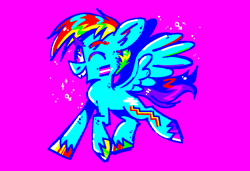 Size: 1316x900 | Tagged: safe, artist:msponies, rainbow dash, pegasus, pony, g4, magenta background, male, needs more saturation, pride, pride flag, simple background, solo, trans male, trans rainbow dash, transgender, transgender pride flag, transmasculine