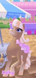 Size: 484x1041 | Tagged: safe, oc, oc only, unnamed oc, horse, 3d, barely pony related, female, mare, roblox, saddle, solo, tack, wild manes, wild manes oc, wild manes on roblox