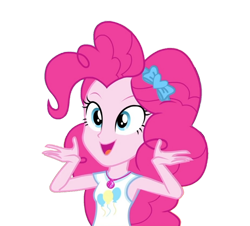 Size: 828x749 | Tagged: safe, artist:blockslikepl, edit, edited screencap, screencap, pinkie pie, human, equestria girls, g4, background removed, female, geode of sugar bombs, magical geodes, not a vector, simple background, solo, transparent background