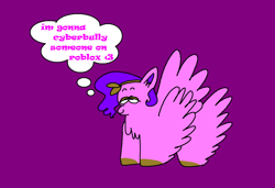 Size: 1280x875 | Tagged: safe, artist:msponies, pipp petals, pegasus, pony, g5, purple background, simple background, solo