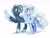 Size: 2048x1552 | Tagged: safe, artist:anotherdeadrat, oc, oc only, oc:aerial venture, pegasus, pony, unicorn, g4, best friends, colored wings, commission, compass rose, duo, ear markings, facial markings, female, full body, glasses, happy, horn, hug, male, open mouth, open smile, simple background, smiling, two toned mane, two toned wings, white background, wings