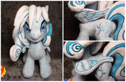 Size: 2000x1300 | Tagged: safe, artist:1stastrastudio, oc, oc only, oc:snowdrop, pegasus, pony, irl, photo, plushie, solo