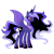 Size: 2048x2048 | Tagged: safe, artist:reverieraven_, nightmare moon, princess luna, alicorn, pony, g4, alternate universe, base used, concave belly, crown, design, female, high res, horn, jewelry, mare, mare in the moon, moon, night, nightmare night, older, older princess luna, queen luna, redesign, regalia, royalty, simple background, slender, solo, spread wings, thin, transparent background, ultimate luna, wings