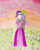 Size: 724x913 | Tagged: safe, artist:hakdurbin, rarity, spike, human, equestria girls, g4, clothes, cute, daaaaaaaaaaaw, dress, duo, duo male and female, evening gloves, female, field, fire ruby, flower, flower field, gem, gloves, gown, hug, hug from behind, human spike, humanized, long gloves, male, raribetes, reference, reference in the description, ruby, ship:sparity, shipping, smiling, spikabetes, straight, suit, sunset, sweet dreams fuel, traditional art, video in description, wholesome